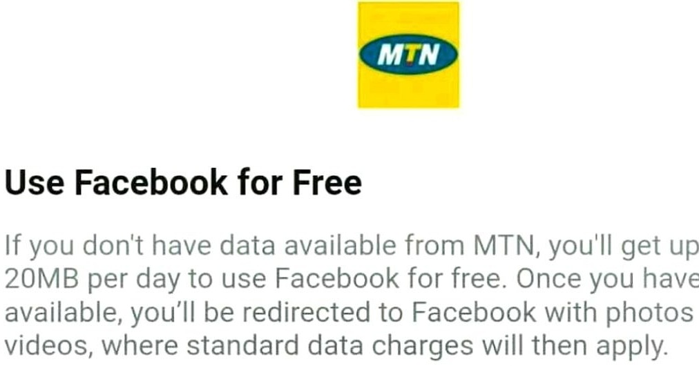 MTN FREE FACEBOOK
