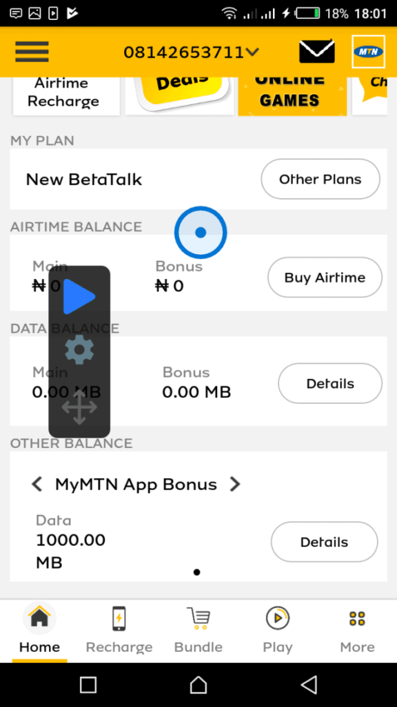 Mtn free 500MB