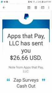 zap surveys paypal