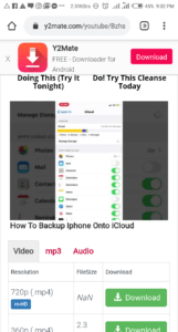 youtube video download from y2mate