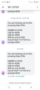 Airtel data offer