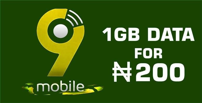 9mobile 1GB for 200