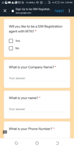 Mtn Sim reg Agent