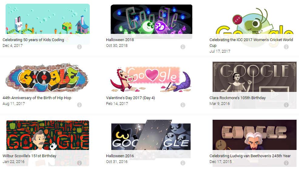 Google doodles