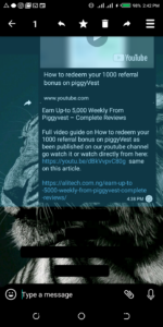message on whatsapp group