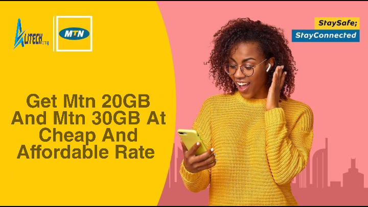 Get Mtn 20GB And Mtn 30GB