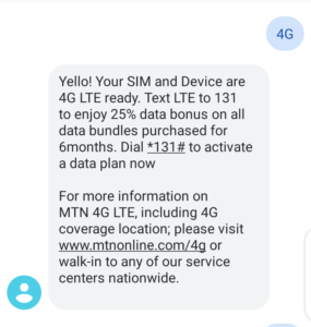 mtn free data of 4gb