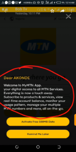 Mtn free 40GB
