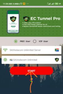 Vodacom Unlimited Browsing With Ec Tunnel VPN 