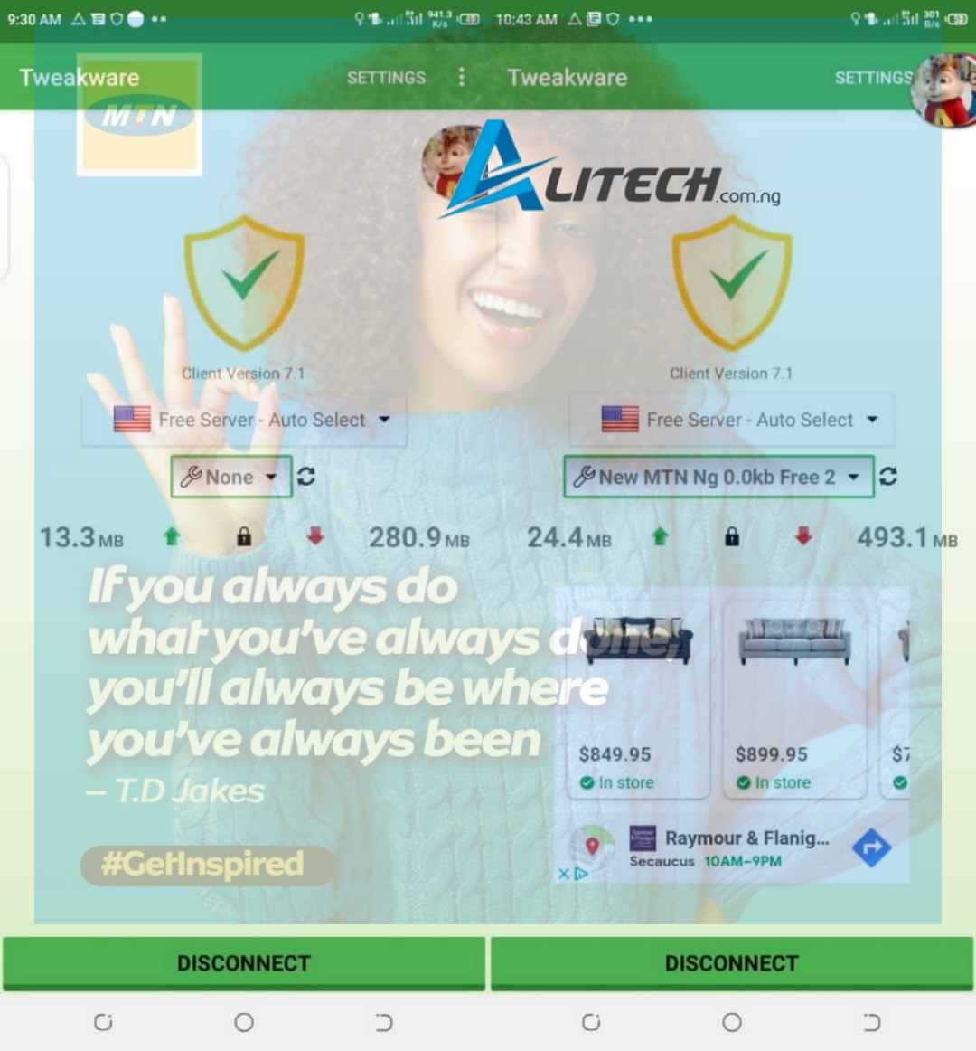 Mtn 0.0k free browsing on tweakware settings for mtn unlimited