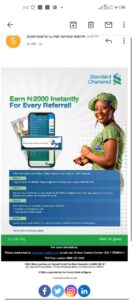 Standard chartered 2000 referral bonus notice