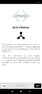 Nin mobile app three step verification 