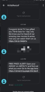 Airtel TV Free Data