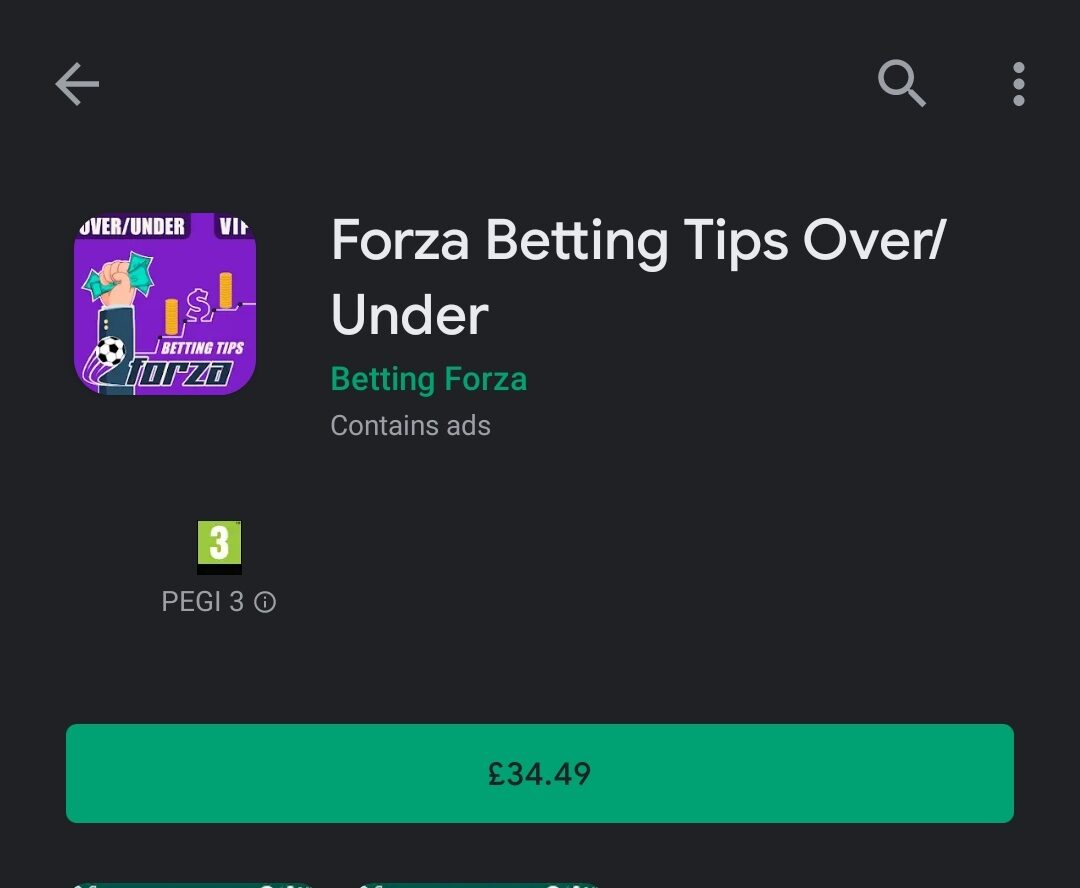 Forza betting tips over/under app price