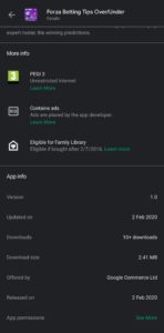 Forza betting tips over/under apk info
