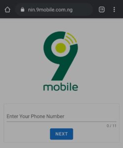 How To Link 9mobile Sim With Nin Using Internet in 2021