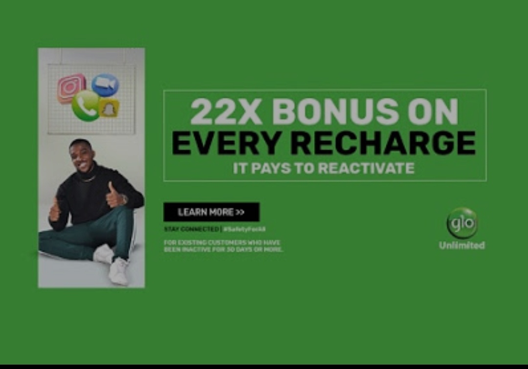 Glo 5GB Free And Glo 22X Plan Airtime Bonus