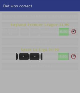 Bet Won Correct Score App