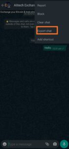 How to move WhatsApp chats to telegram