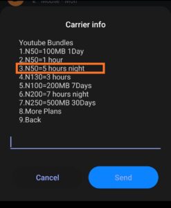 Glo youtube plan cheat