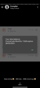 Mtn promo code free data