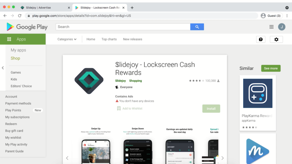make money online on Getslidejoy App