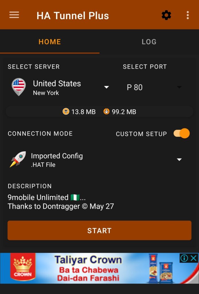 9mobile unlimited on hatunnel VPN