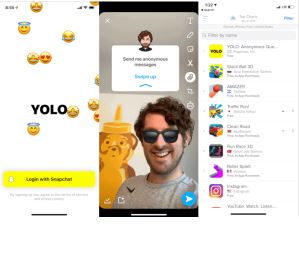 Yolo app on snapchat