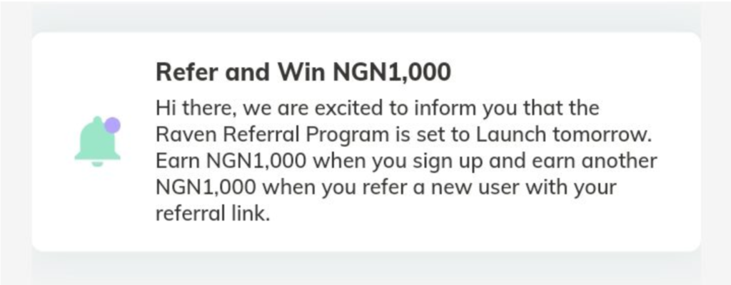 raven app referral bonus