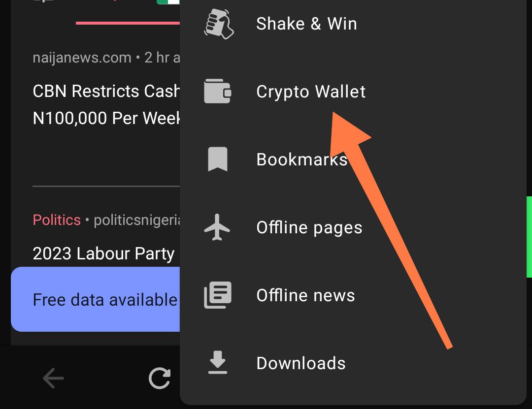Opera Wallet celo