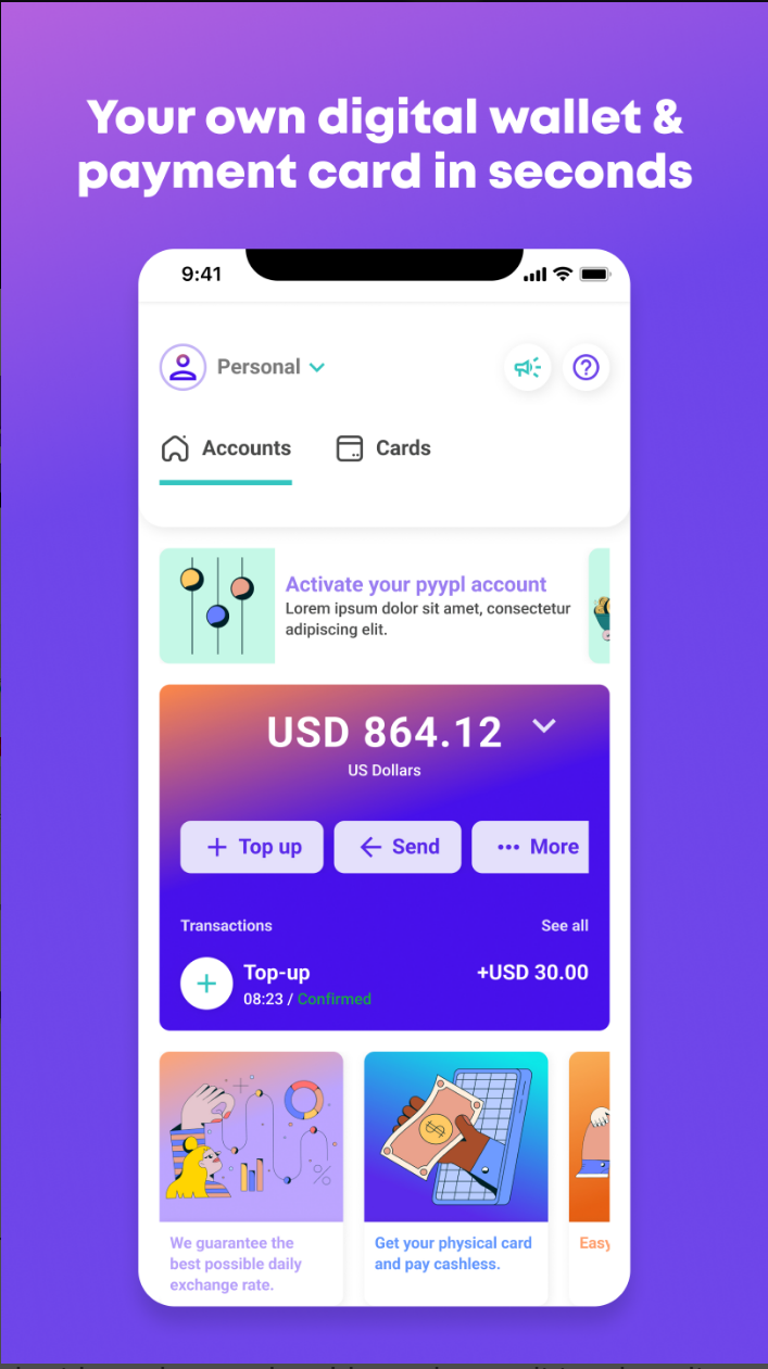 Pyppl App dollar mastercard