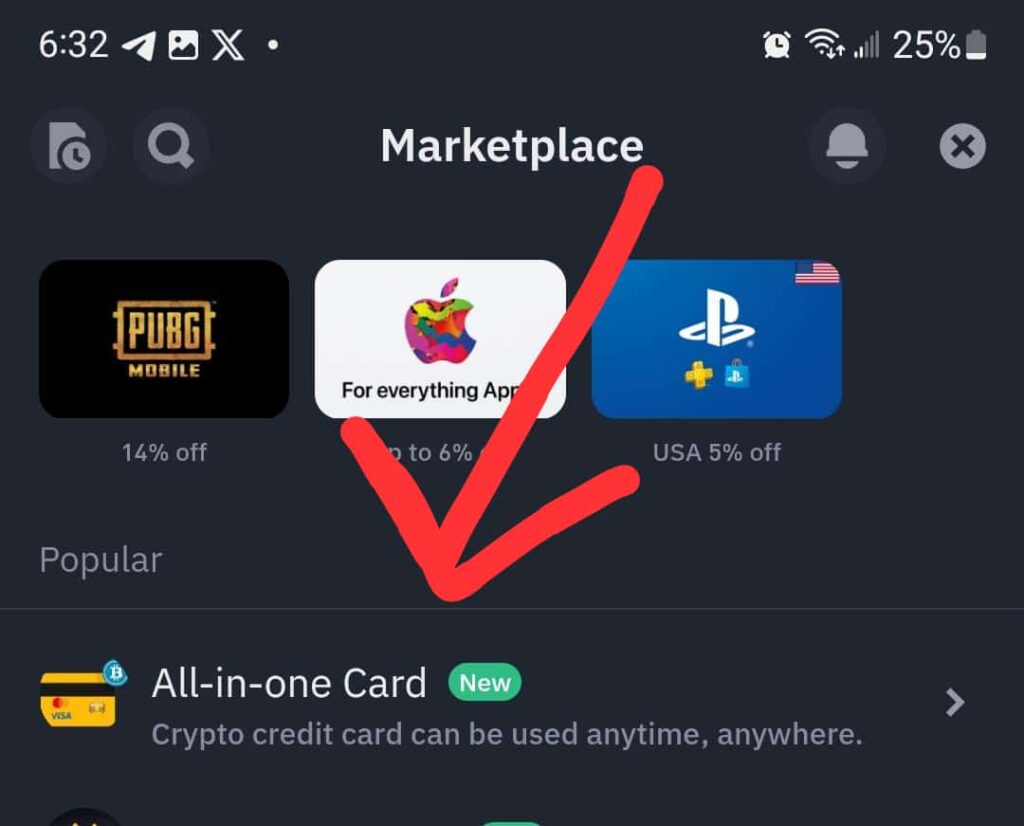 All-in-one Virtual Dollar Card Binance