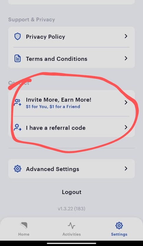 Cenoa App Referral Code