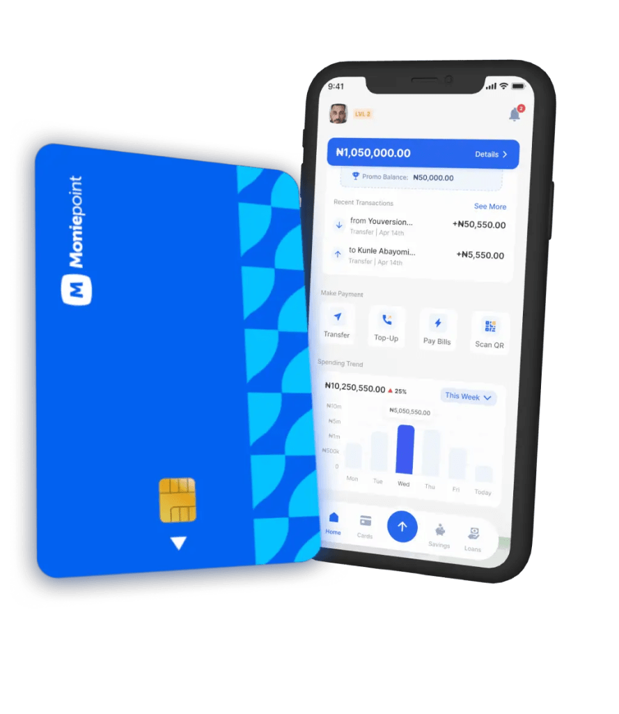 Moniepoint BBN Games Personal Wallet Card