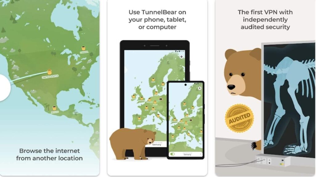 TunnelBear VPN 2024 powerful vpn app