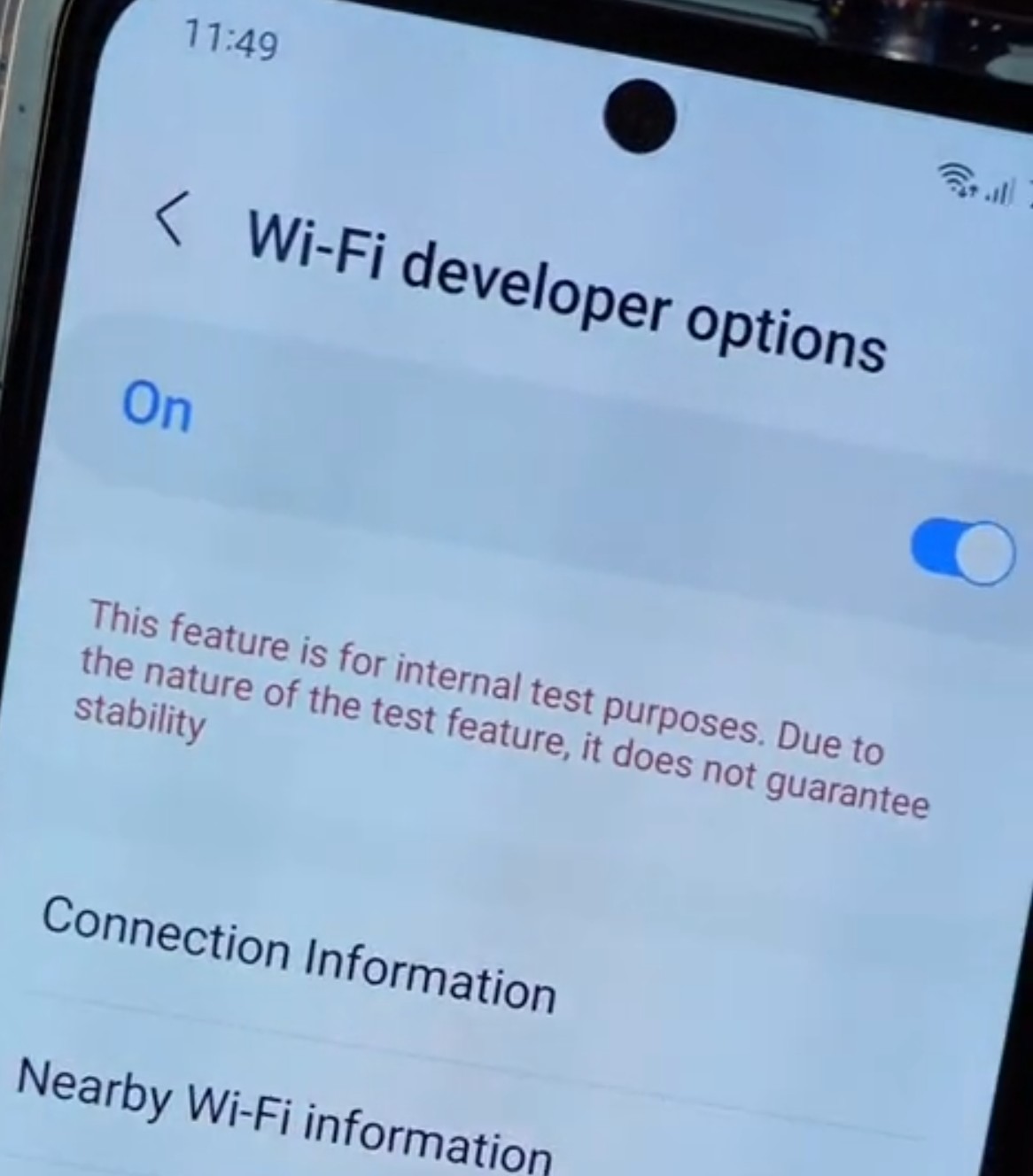 Hidden WiFi Settings For Samsung