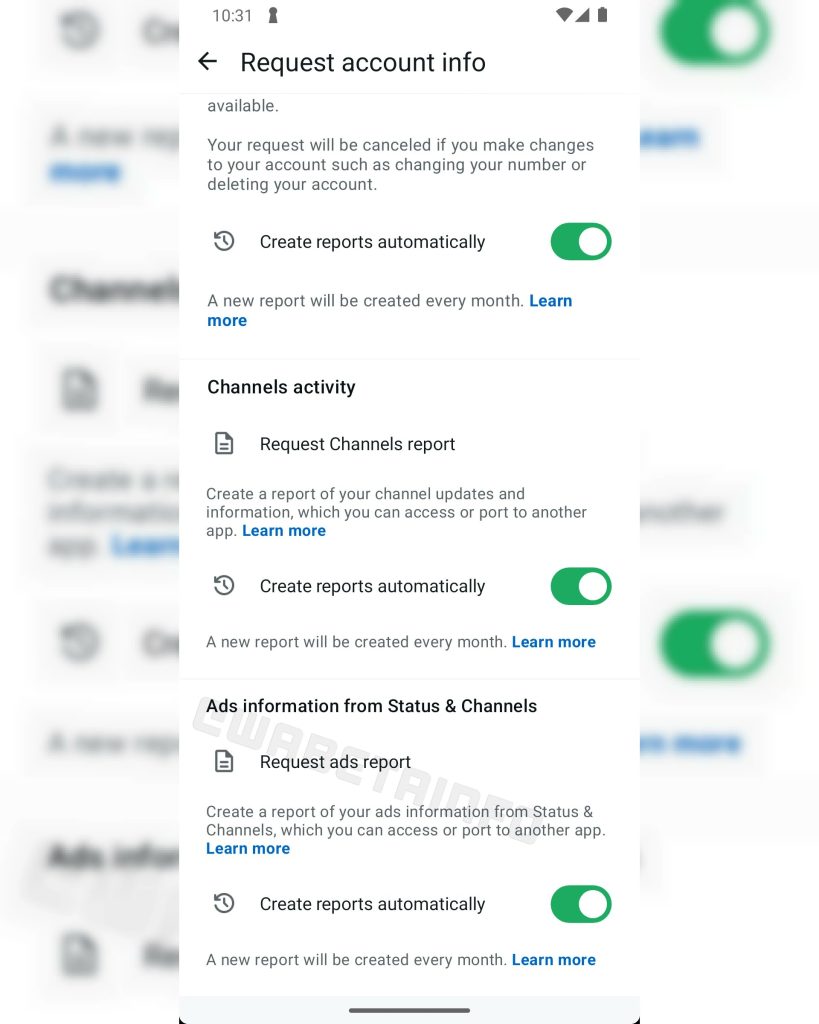 Status And Channel Ads Report